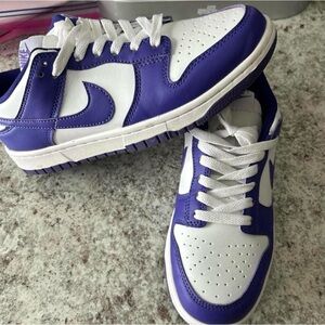 Nike Purple and White Trainers